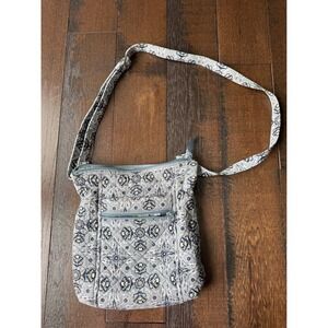 Vera Bradley‎ Quilted crossbody hipster Bag Blue Lisbon medallion print